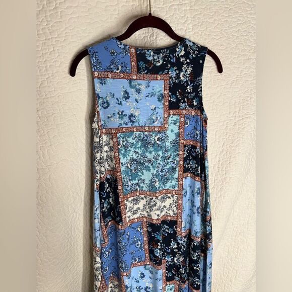 NWT J.Jill Floral Patchwork Maxi Dress with Pockets - Picture 6 of 6